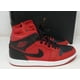 thumbnail image 1 of N I-K-E A i r-Jor-dan 1 Mid Reverse Bred Black Red Shoes 554724-660 Men's 10.5, 1 of 6