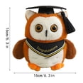 thumbnail image 2 of Graduation Owl Stuffed Animal with Cap, 6.3" Owl Plushie Toy, Soft Stuffed Owl Plush, Ideal Birthday Christmas Graduation Presents for Kids Boys Girls, 2 of 7