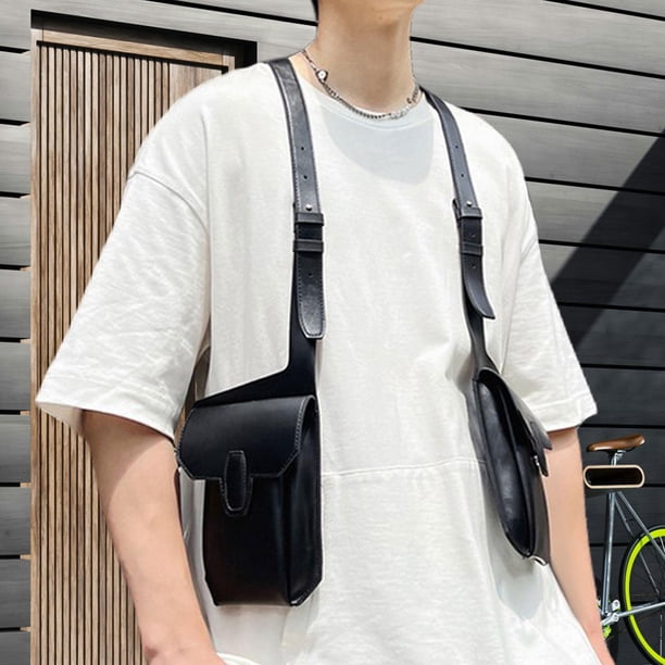 Bolso estilo steampunk con arnés para el hombro, estilo cartera, elegante bolso de hombro para debajo del brazo, bolsa de hombro para accesorios de co