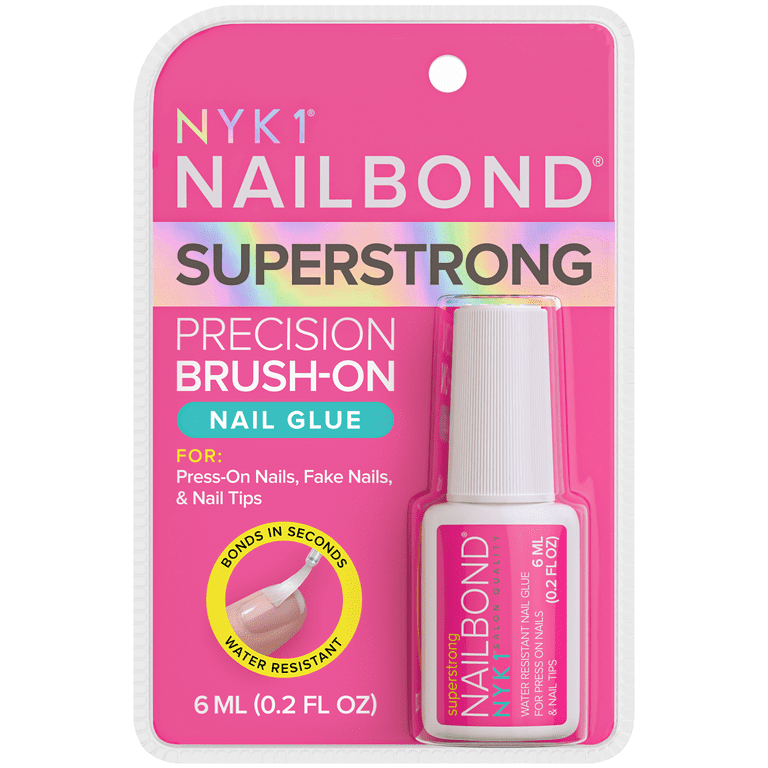 NYK1 NailBond Brush-On Nail Glue, 0.2 fl oz photo 1