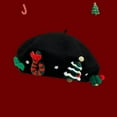 thumbnail image 2 of BUWTTED Christmas Hats for Womens Women Holiday Winter Fashion Warm Caps Casual Xmas Festive New Year Party Gifts Santa Hats, 2 of 6
