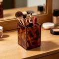 thumbnail image 4 of Apeya Tortoise Shell Bathroom Organizer Tortoiseshell Makeup Brush Holder Decorative Bathroom Accessories Countertop Storage Box for Vanity Bedside Entryway, 4 of 7