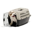 thumbnail image 5 of Petmate Vari Small Plastic Portable Dog Kennel Airline Friendly Pet Carrier, 24" for Pets 10-20 lb, Taupe/Black, 5 of 10