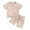 ZDBeige5, variant on XUELUO Toddler Boys Casual Outfit Sets Girls Sleeveless Patchwork Shirt Pullover Tops Vest Shorts Outfits Clothing Outwear