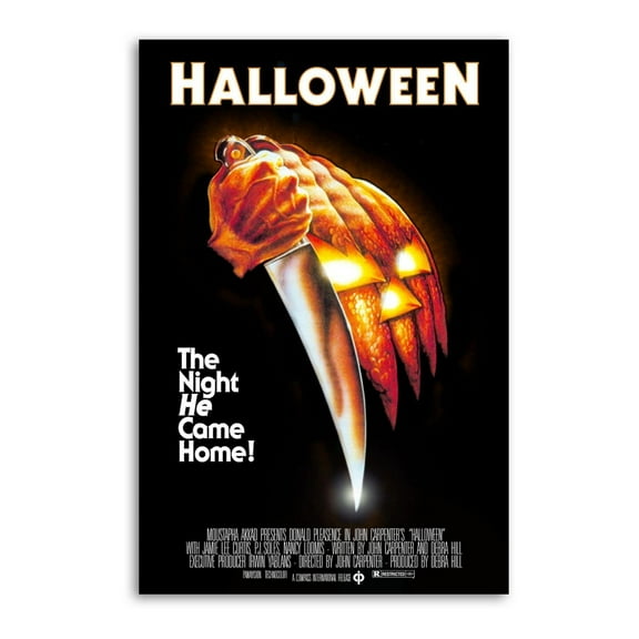 Halloween (1978) Moonlight Heart Panic Movie Posters Wall Art Painting Canvas Gift Living Room Prints Bedroom Decor Poster Artworks 12x18inch(30x45cm)