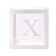 thumbnail image 1 of Xihbxyly Caja de Regalo Transparente, Decoración Personalizable para Eventos, Diseño de Letras Único, Fácil Montaje, Fiesta de Cumpleaños, Celebración de Boda, 30 X 30 X 30 Cm, 1 Paquete, 1 of 1