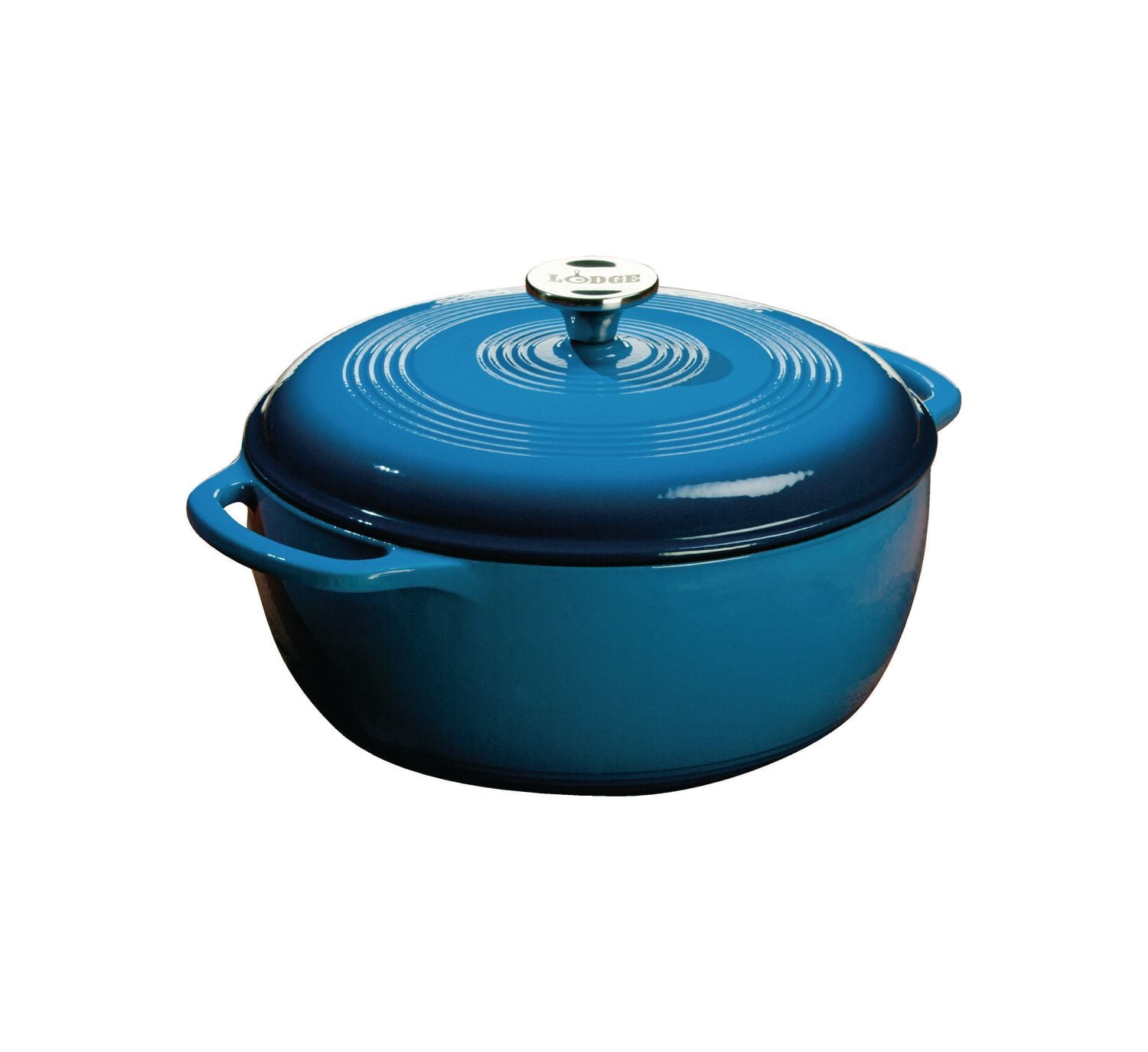 Lodge Enamel Dutch Oven, Blue - 6 quart.