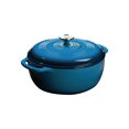 thumbnail image 1 of Lodge Enamel Dutch Oven, Blue - 6 quart., 1 of 5