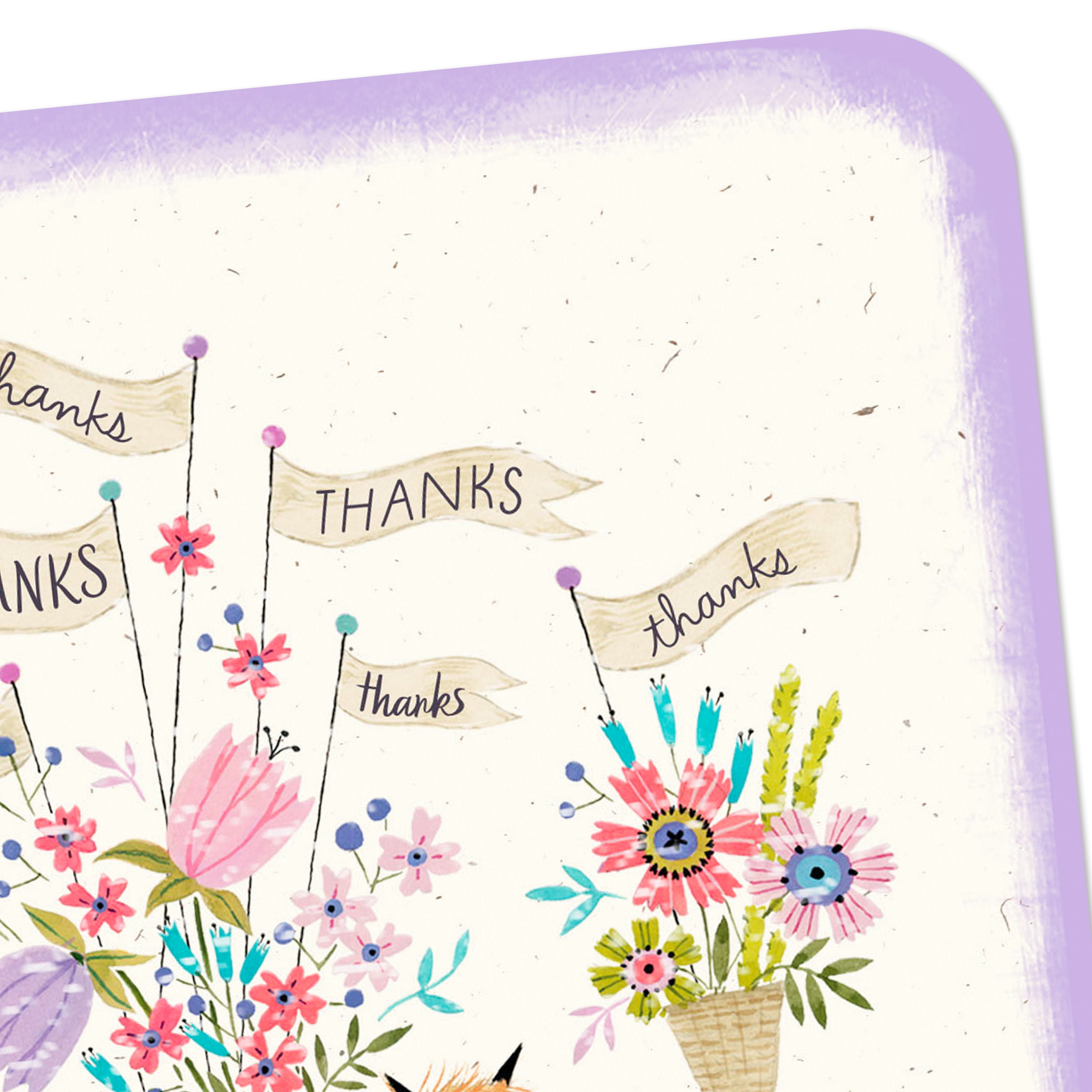 Hallmark Just Because Thank You Card (Bicycle and Flowers)