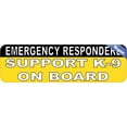 thumbnail image 2 of 10in x 3in Support K9 On Board Car Bumper Sticker Vinyl Truck Window Decal, 2 of 2