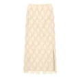 thumbnail image 4 of Samdudou Womens Maxi Skirts High Waisted Sequined Split Mesh Skirt Elastic Waist Plaid See-Through Beachwear for Party, 4 of 5