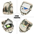 thumbnail image 5 of FORMRS Mini Backpack Purse for Women Travel Daypack Casual Shoulder Bag, Beige Christmas Trees, 5 of 7