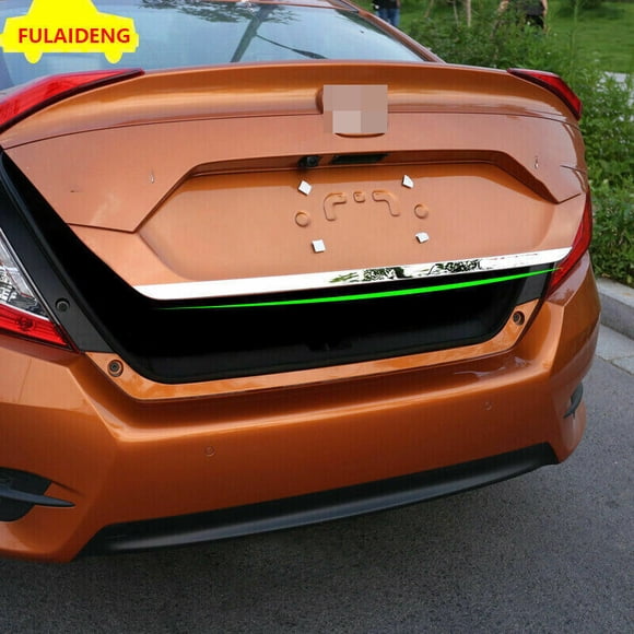 Suitable for Honda for Civic Sedan 2016 - 2021 CHROME rear door track tail cover strip trim -