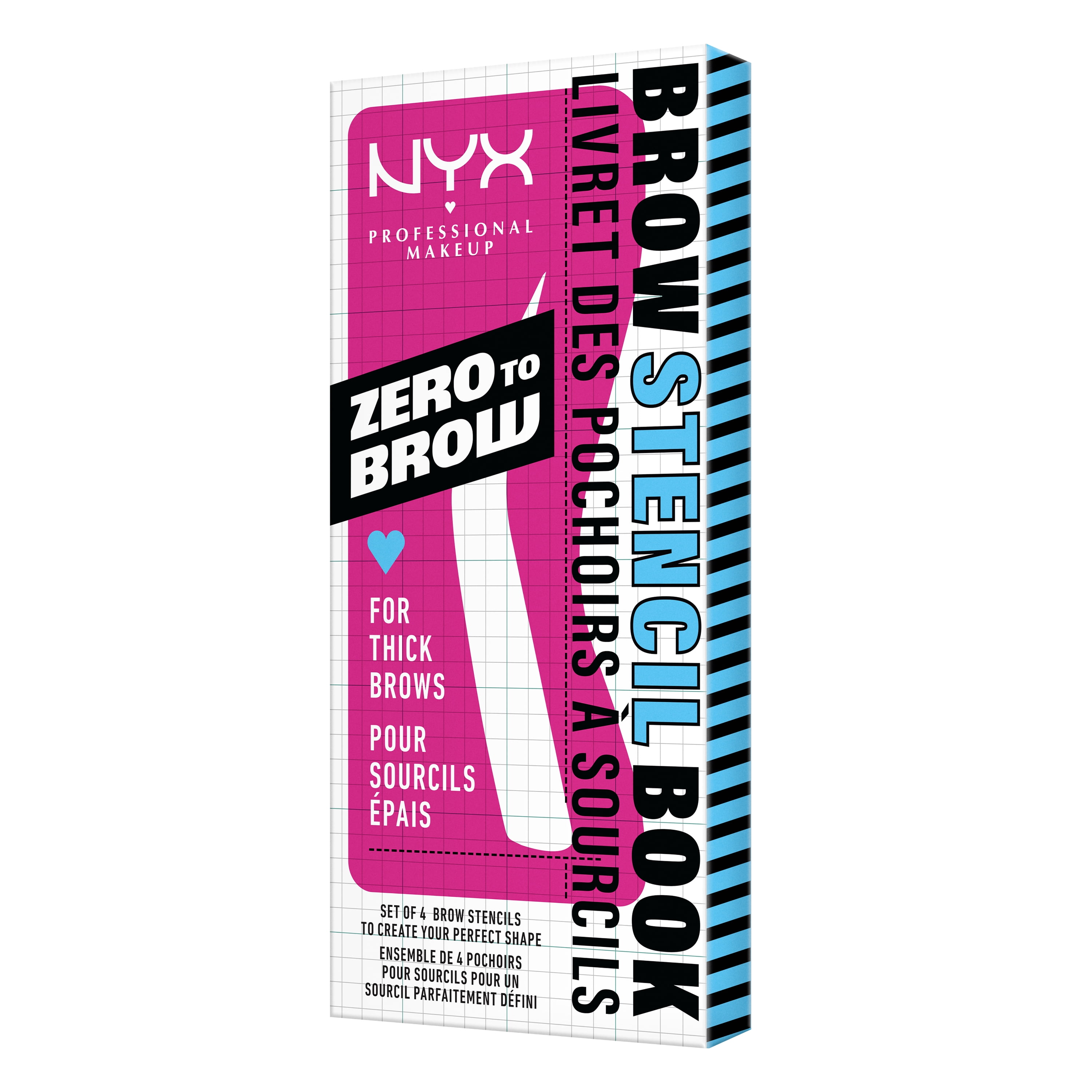 Nyx Professional Nyx Zero To Brow Stencil For Thick Brws