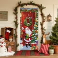 thumbnail image 4 of Merry Christmas Door Hanging Backdrop Decorations, Durable Door Covers for Festival Party Decor 79.92×35.83Inch Multicolor, 4 of 6