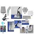 thumbnail image 3 of INTBUYING Pizza Dough Press Machine Pastry Press Machine Manual Press Machine Adjustable Thickness Stainless Steel, 3 of 8
