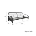 DHP Aiden Futon Frame, Gunmetal Grey