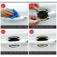 thumbnail image 2 of 8PCS 3D Carbon Fiber Texture Car Door Handle Reflective Stickers,Auto Door Handle Anti-Scratch Protective Film Car Outdoor Safety Reflective Strips (Red), 2 of 4