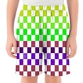 thumbnail image 3 of Lullu Boys Summer Shorts Kids Checkered Beach Shorts Casual Everyday Bottoms, Sizes 2-14, 3 of 3