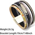 thumbnail image 2 of HSHDLDF Women Sparkling Multi Strand Leather Wrap Bracelet Multicolor Stackable Bohemian Braided Bracelets Cuff Bangle Wristband Handmade Jewelry, 2 of 5