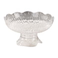 thumbnail image 2 of Frutero con pedestal y diseño escurridor, decoración de mesa, moderno, decoración del hogar, soporte para aperitivos, bandeja de frutas para encimera Transparente, 2 of 8