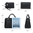 thumbnail image 3 of Juego 4 Bolsos Mujer Cartera Tote Cosméticos Tarjetero Oso Xtellar Color Azul, 3 of 3