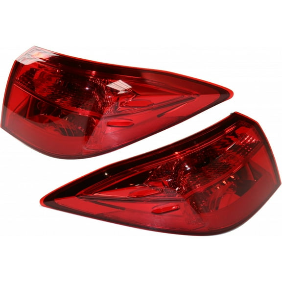 For Toyota Corolla Outer Tail Light 2017 2018 2019 Driver and Passenger Side | Pair | w/| LED | For TO2804131 | 81560-02B10