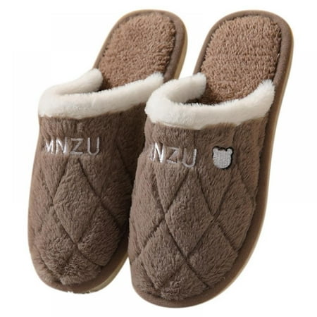 

Cartoon Cotton Slippers for Women Men Winter Warm House Slippers Soft Cozy Non-Slip Slip-on Shoes for Girls Indoor Outdoor Shoes