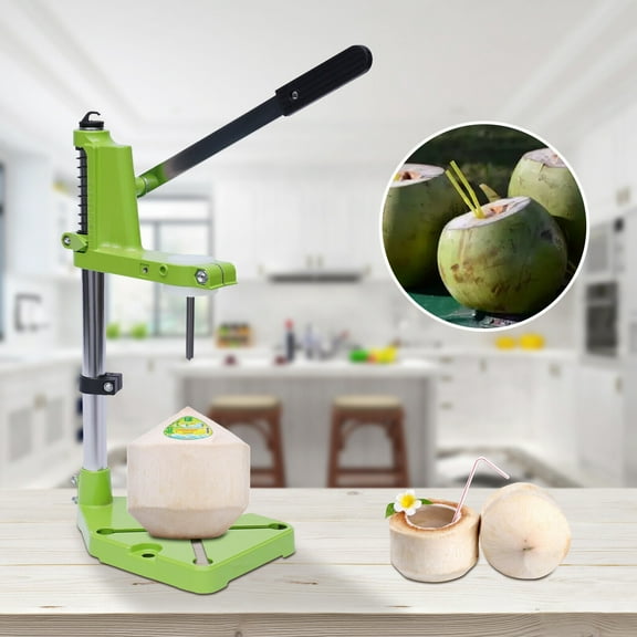Manual Coconut Opening Machine Vertical Coconut Opener Tool  Stainless Steel Commercial Manual Tender Coconut Opener Young Coconut Open Machine 0.85cm Hole
