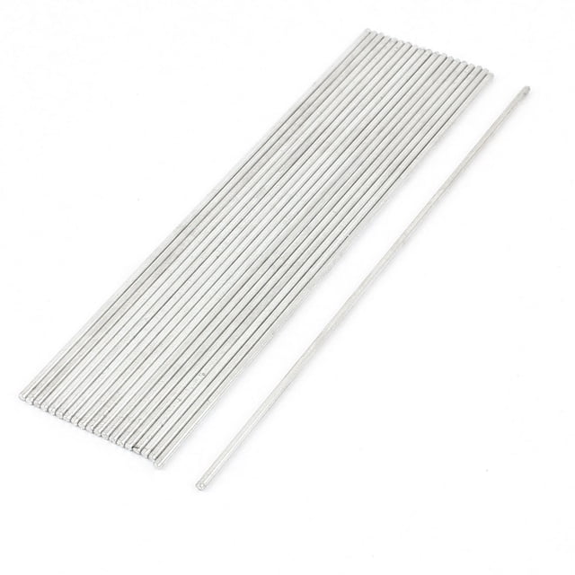 20 piezas de barra de eje redonda sólida de 2 mm x 150 mm para modelo de avión RC de bricolaje