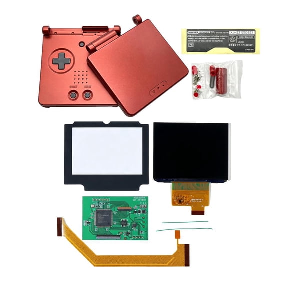 V4 IPS SP Backlight Backlit LCD For Game Boy Advance SP Shell Case