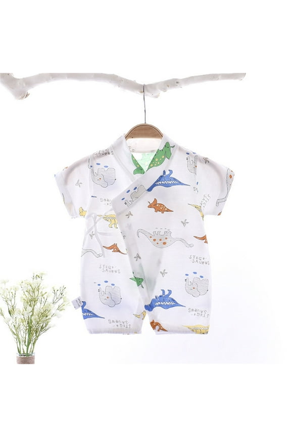 One Piece Bodysuit For Baby Boys Scoop Neck Ruffle Overlay Jumpsuit Rompers Casual Loose Long Wide Leg Jumper Outfits,Light Blue 3-6 Months