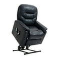thumbnail image 2 of Boyel Living Power Lift Recliner Chair Massage Sofa for Elderly,with Massage Remote Control,Ergonomic Lounge Recliner Chair for Home Theater Seat Living Room Reclining Bed,Easy to Assemble (Blue), 2 of 9