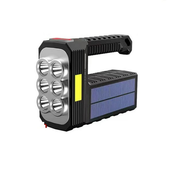 Toystoory Linterna de mano portátil de alto brillo para acampar, para viajar, mochilero, ciclismo, linterna de mano, accesorio de iluminación 6 cuentas