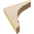 thumbnail image 6 of 2"W x 10"D x 10"H Thin Olympic Rough Cedar Woodgrain TimberThane Corbel, Primed Tan, 6 of 6