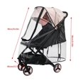 thumbnail image 3 of Baby Strollers Rain Cover Windproof Pram Cart Protective Sleeve Case for Outdoor Use, 3 of 5