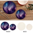 thumbnail image 3 of SKYSONIC Abstract Nebula Galaxy Trivet Round Hot Pads, Set of 2 Pot Holder Heat Resistant Trivets Cotton Thread Weave Mats for Kitchen Counter Hot Dishes Pot Teapot Table Decor, 3 of 7