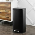 thumbnail image 6 of happimess Curtis 8-Gallon Step-Open Trash Can, Charcoal Black, HPM1011B, 6 of 10