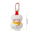 thumbnail image 3 of Adorno Navideño de Muñeco para Árbol de Navidad, Blanco Suave | Tela de Poliéster | 7,5 X 7,3 Cm | Decoración Navideña | 1 Unidad, 3 of 6