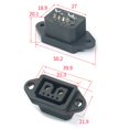 thumbnail image 1 of 2+02+4 Male Elbow ACDC Power Connector, Suitable for Energy Storage Connector 2 4 Elbow Female, 1 of 5