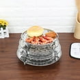 thumbnail image 3 of Stainless Steel Steamer Punched Multi-Purpose Steaming Rack Three-Legged Steaming Plate With Feet Dumpling Plate Multiple Sizes, 3 of 9