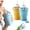 mix, variant on 2-In-1 Collapsible Silicone Ice Ball Maker Cup, Foldable Silicone Ice Cube Travel Cup with Lid & Straw, Easy Demolding, Reusable Leakproof Travel Tumbler for Coffee, Juice, Home, Outdoor (yellow)