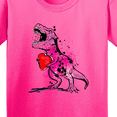 thumbnail image 4 of Inktastic Valentine's Day Graffiti T-rex with Heart Shaped Candy Box Youth T-Shirt, 4 of 5