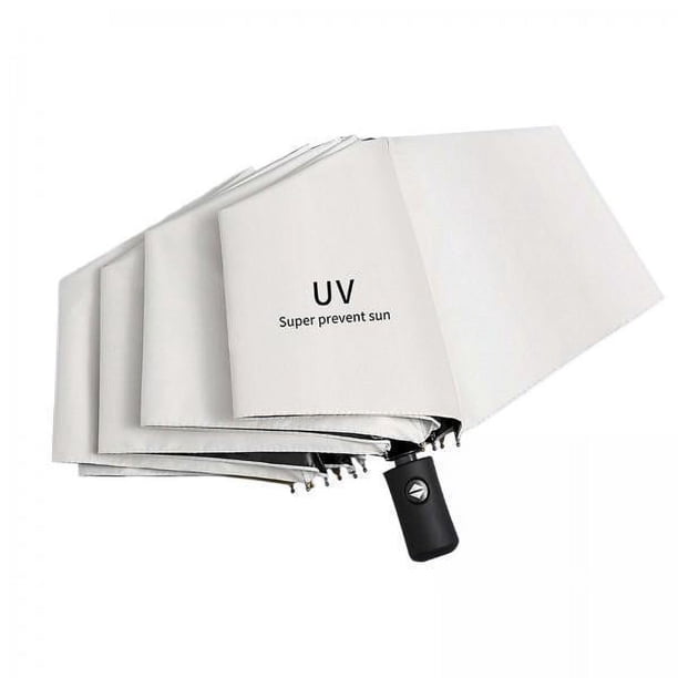 Paraguas plegable Automático Strade Fareast Limited para hombre de viaje Color blanco
