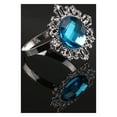 thumbnail image 3 of 12pcs Acrylic Napkin Rings Napkin Holders Wedding Banquet Dinner Decoration (Blue), 3 of 5