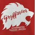 thumbnail image 2 of Girl's Harry Potter Gryffindor Determination Courage Bravery  Graphic Tee Red Large, 2 of 5