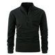 thumbnail image 1 of Blusa y camisa de manga larga con cuello vuelto para hombre, informal, de moda, con media cremallera y bolsillo., 1 of 7