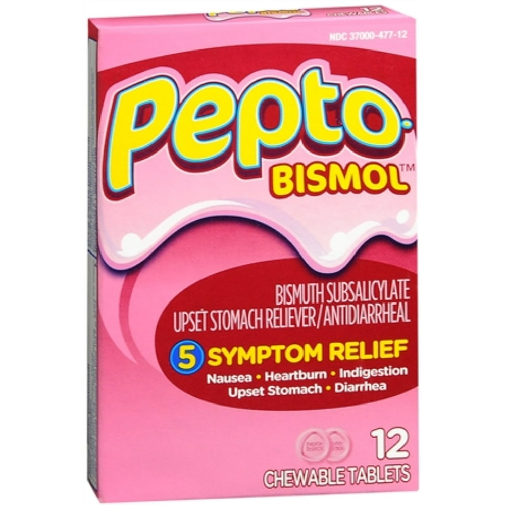 PeptoBismol Tablets Original 12 Each (Pack of 2)
