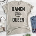 thumbnail image 2 of Ramen Queen T-shirt, Unisex Women's Shirt, Ramen T-shirt, Light Silk Gray, Medium, 2 of 6