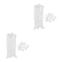 Hemoton 20 Sets Lamp Wick Cotton Oil Lamp Wick Replacement Wick Tiki Torch Wick Oil Lamp Wick Lamp Wicks and Holder Set for Torch Wine Bottle Oil Candle